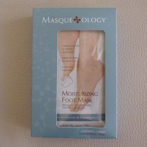 MASQUEOLOGY MOISTURIZING FOOT MASK, 3 PAIRS , NEW , SEALED